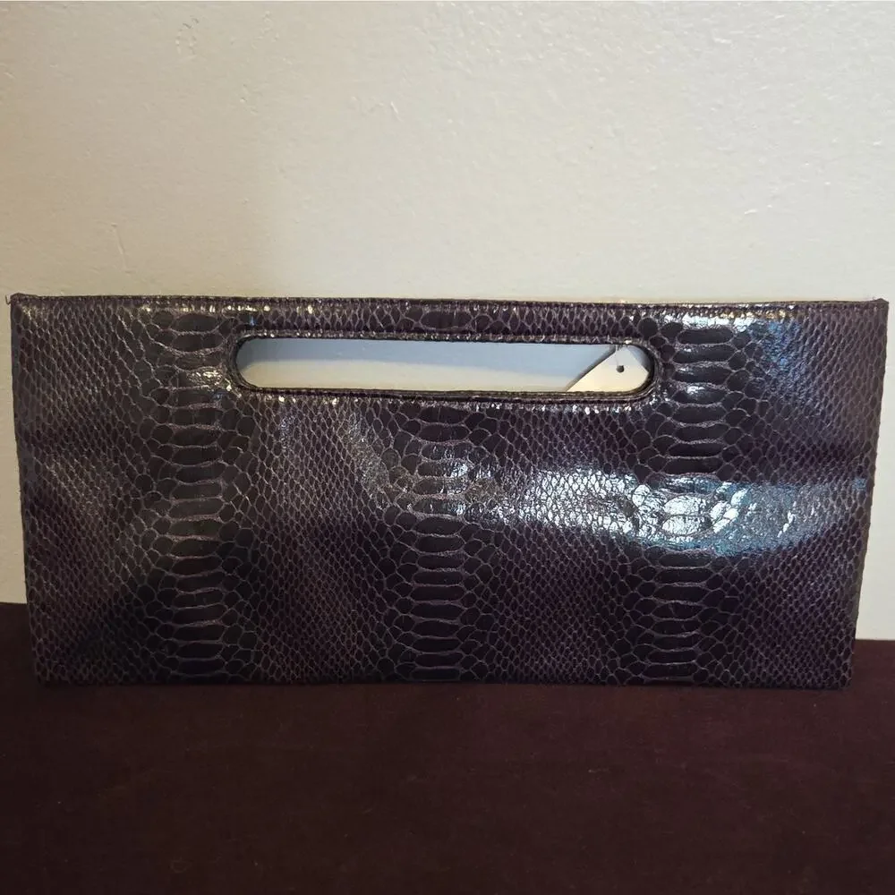 Vintage Y2K Baby Phat Fabulosity Clutch Bag Purple Snakeskin NWT Kimora Lee 2000